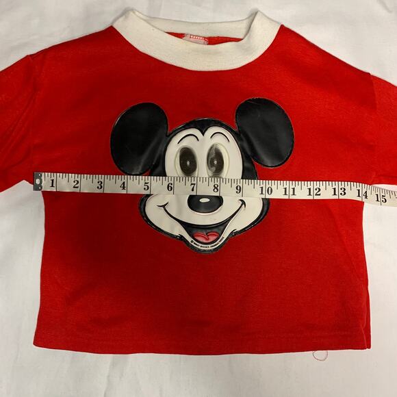 Vintage Toddler Red Mickey "Moving Eye" Shirt - Picture 5 of 7